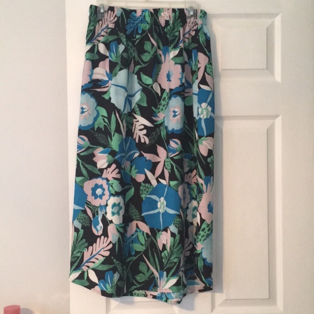 LOFT Floral Midi Skirt SP